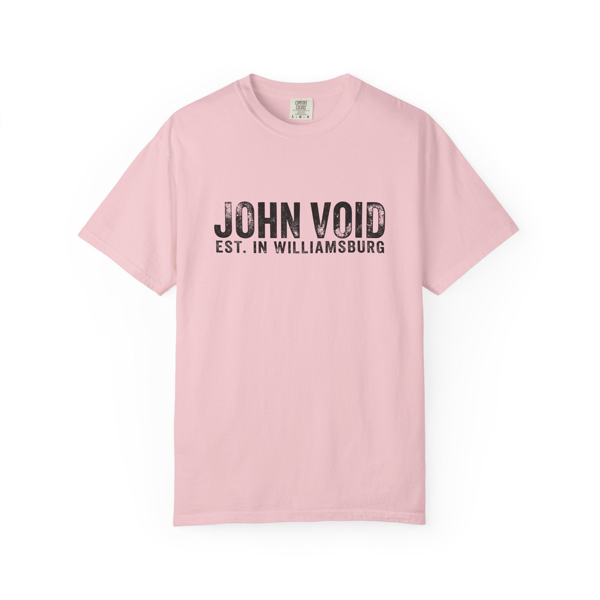 John Void Est. in Williamsburg Graphic T-Shirt | Vintage Text Logo