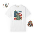 Save A Dog Illustration T-Shirt, Retro Storybook Graphic Tee by John Void