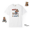 Broc & Sons Bicycle Illustration T-Shirt, Retro Storybook Graphic Tee by John Void