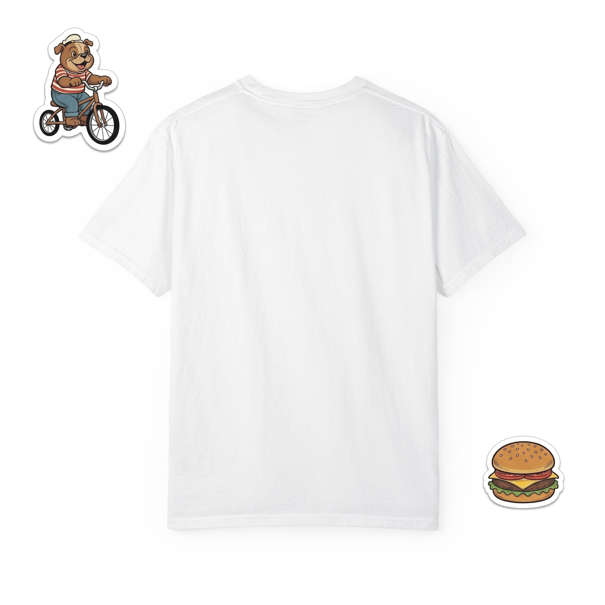 Broc & Sons Biker Illustration T-Shirt, Retro Storybook Graphic Tee by John Void