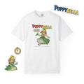 Puppyrella Slipper Illustration T-Shirt, Retro Storybook Graphic Tee by John Void